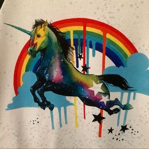 Black Milk Lora Zombie Space Unicorn Ringer Tee (limited) - size: small / S